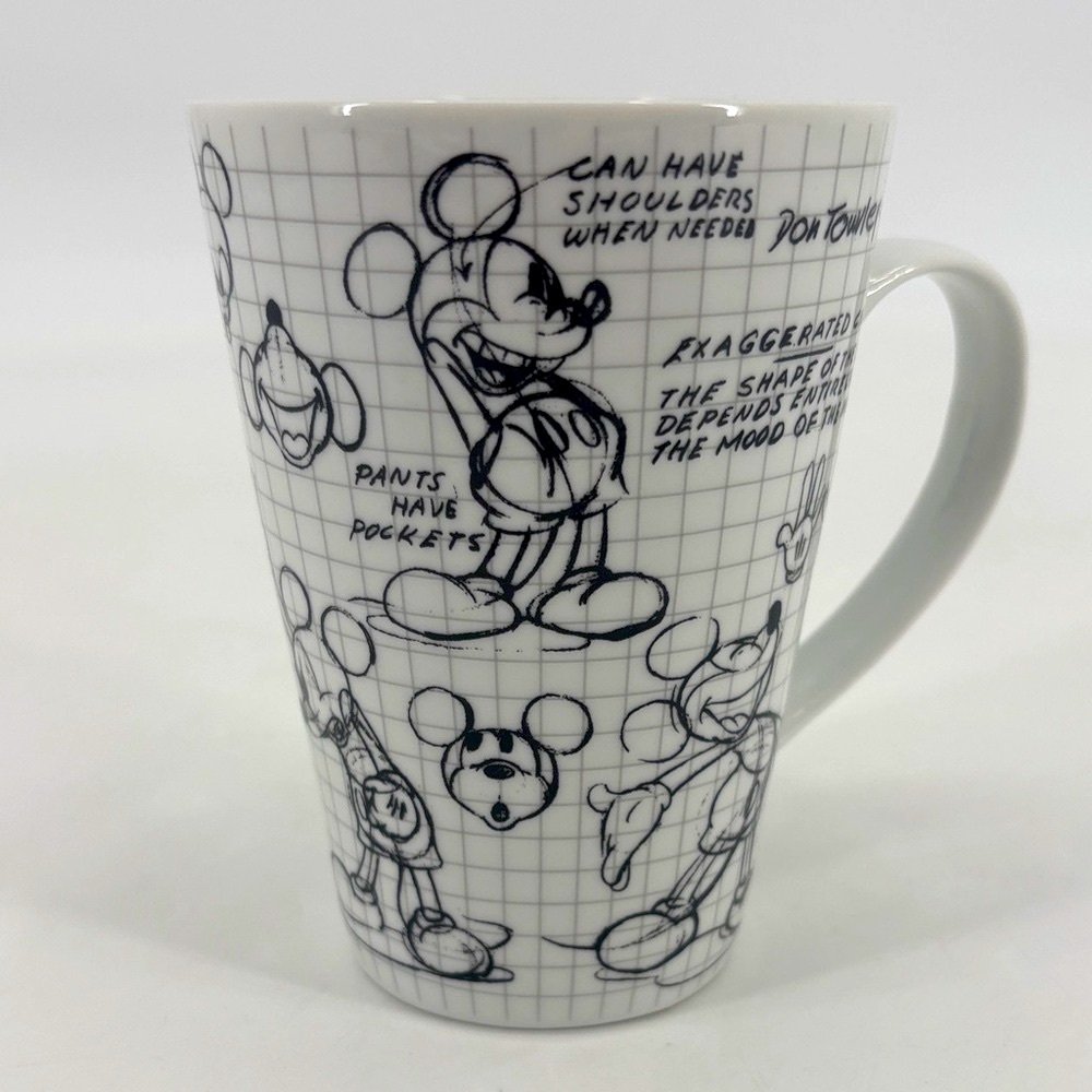 Disney Sketch Book 2010 Mickey Mouse Tom Towsley Animation Ceramic Mug